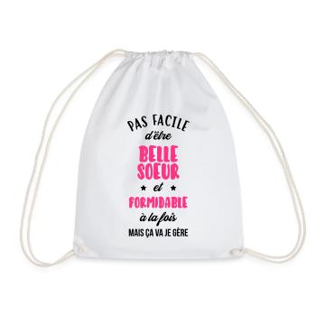 Belle Beau-Frère / Belle-Sœur / Beau Frere / Belle - Sac de sport léger - blanc - Devant