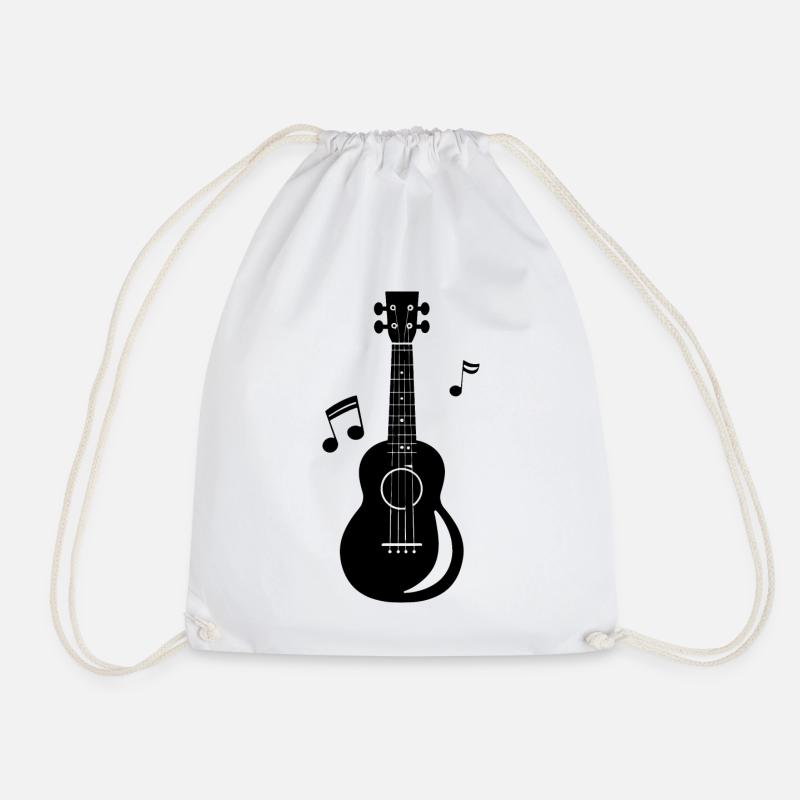 Ukulele - Turnbeutel - Weiß