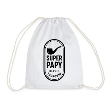 Super Papy depuis toujours - Sac de sport léger - blanc - Devant