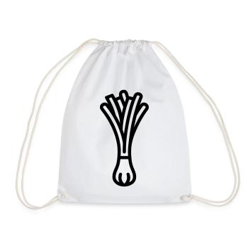 leek - Drawstring Bag - white - Front