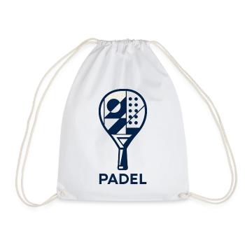 Padel - Racket Sport - Drawstring Bag - white - Front
