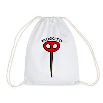 Roter Moskito - Turnbeutel - Weiß - Vorne
