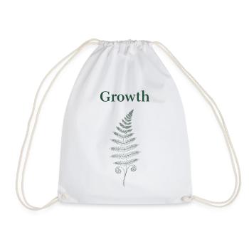 Growth Farn - Turnbeutel - Weiß - Vorne