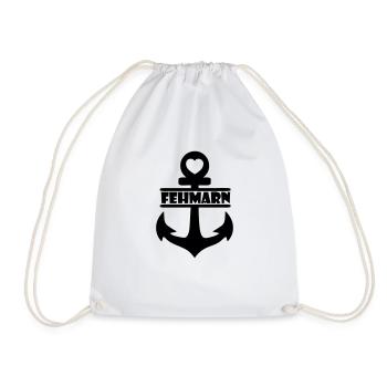 Anchor Fehmarn - Drawstring Bag - white - Front