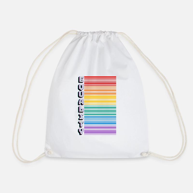 EQUALITY - Drawstring Bag - white