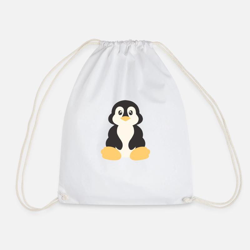 Pinguin - Turnbeutel - Weiß