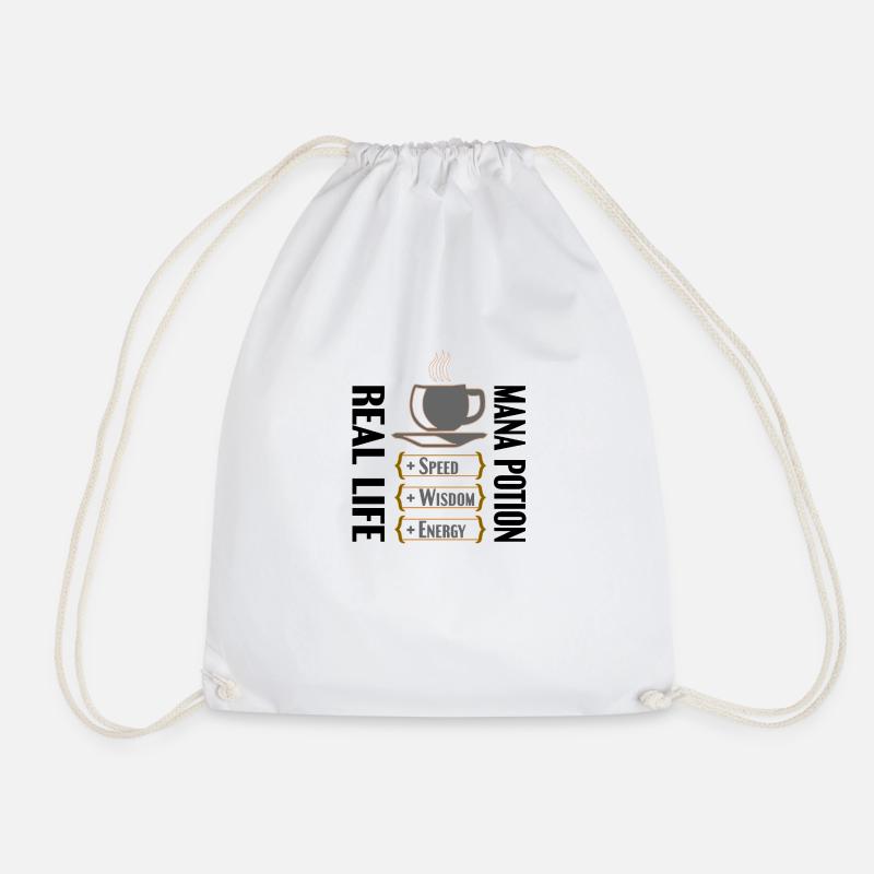 COFFE REAL LIFE MANA POTION - Drawstring Bag - white