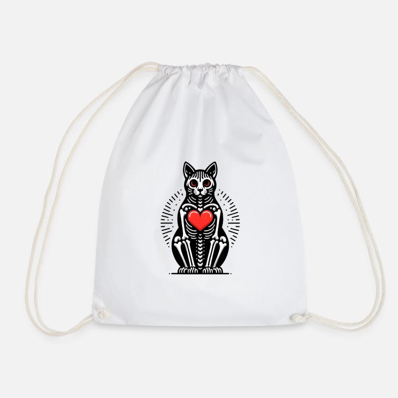 Die Katze - Turnbeutel - Weiß
