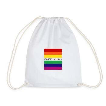 Rainbow Hugs - Turnbeutel - Weiß - Vorne