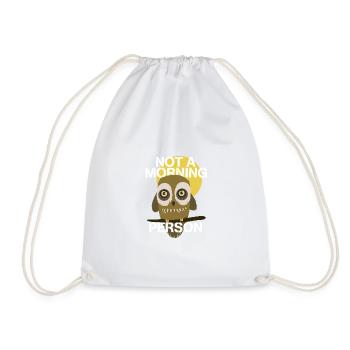 Pas une personne du matin - Sac de sport léger - blanc - Devant