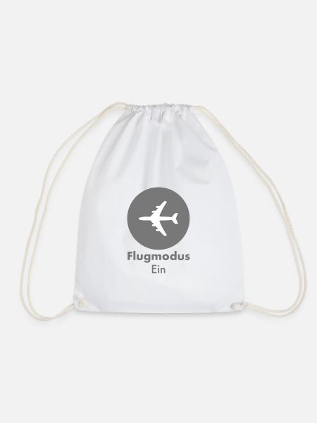Flugmodus - Turnbeutel - Weiß