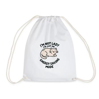 Chat paresseux - Sac de sport léger - blanc - Devant