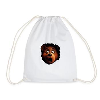 Ours choqué - Sac de sport léger - blanc - Devant