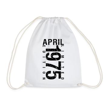 Anniversaire Avril 1975 Avril né en Avril 1975 - Sac de sport léger - blanc - Devant