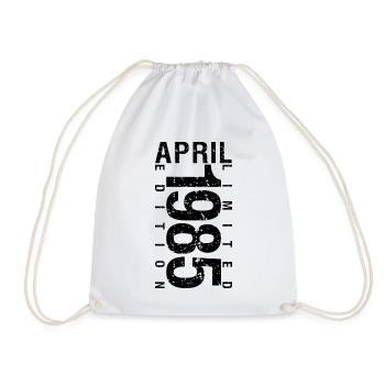 Anniversaire Avril 1985 Avril né en Avril 1985 - Sac de sport léger - blanc - Devant