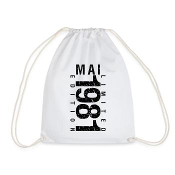 Anniversaire Mai 1981 Mai né en May 1981 - Sac de sport léger - blanc - Devant