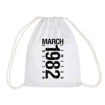 Anniversaire Mars 1982 Mars né en Mars - Sac de sport léger - blanc - Devant