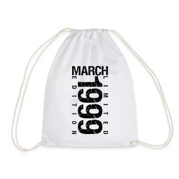 Anniversaire Mars 1999 Mars né en Mars - Sac de sport léger - blanc - Devant