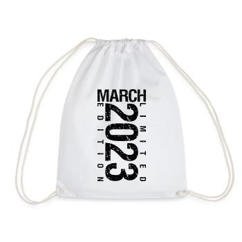Anniversaire Mars 2023 Mars né en Mars - Sac de sport léger - blanc - Devant