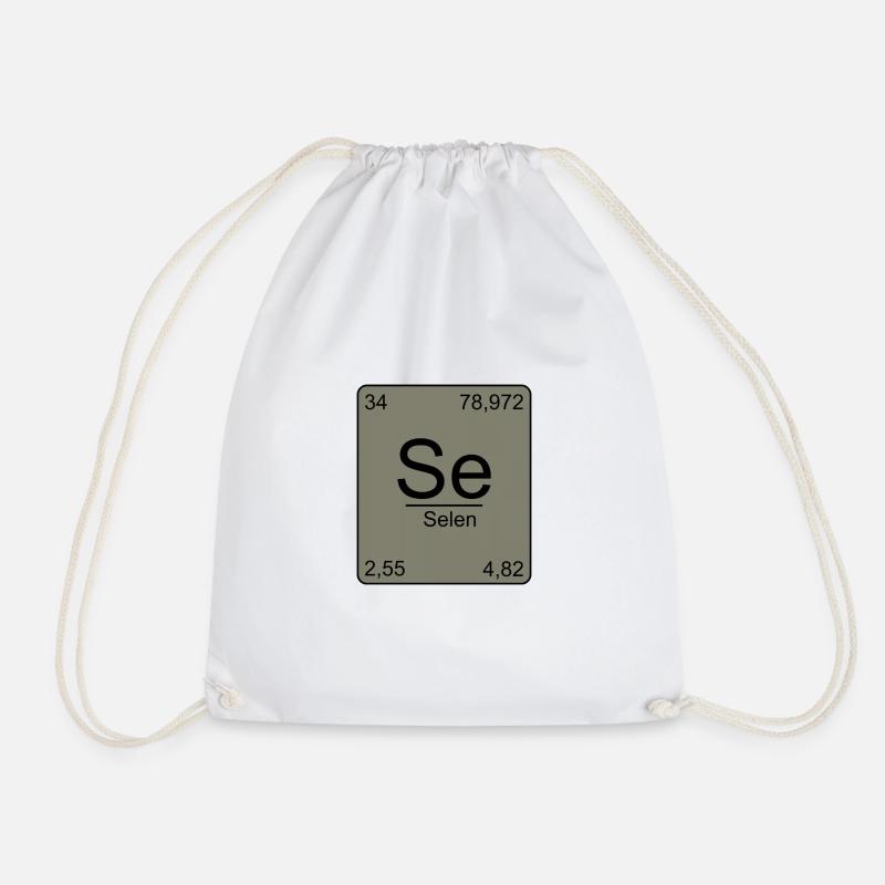 Selenia, Periodic Table, Chemistry, Physics, Element - Drawstring Bag - white