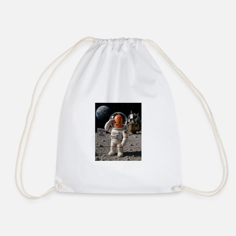 Astronaut Würstchen 2 - Turnbeutel - Weiß
