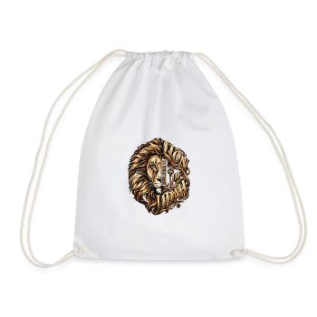 Lion of Judah Jesus Christliches Motiv Offenbarung - Turnbeutel - Weiß - Vorne