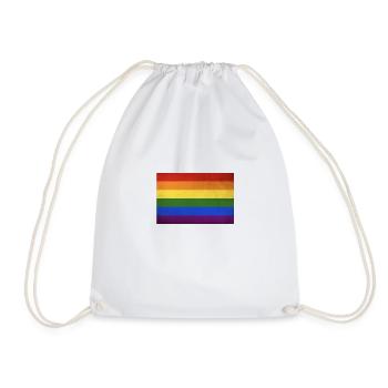 LGBT+ Flag - Drawstring Bag - white - Front