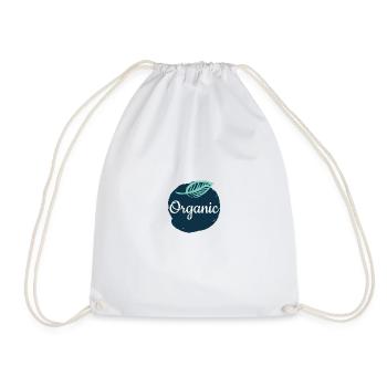 Vegan vegetarian animal welfare gift idea - Drawstring Bag - white - Front