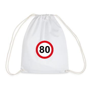 80 - Drawstring Bag - white - Front