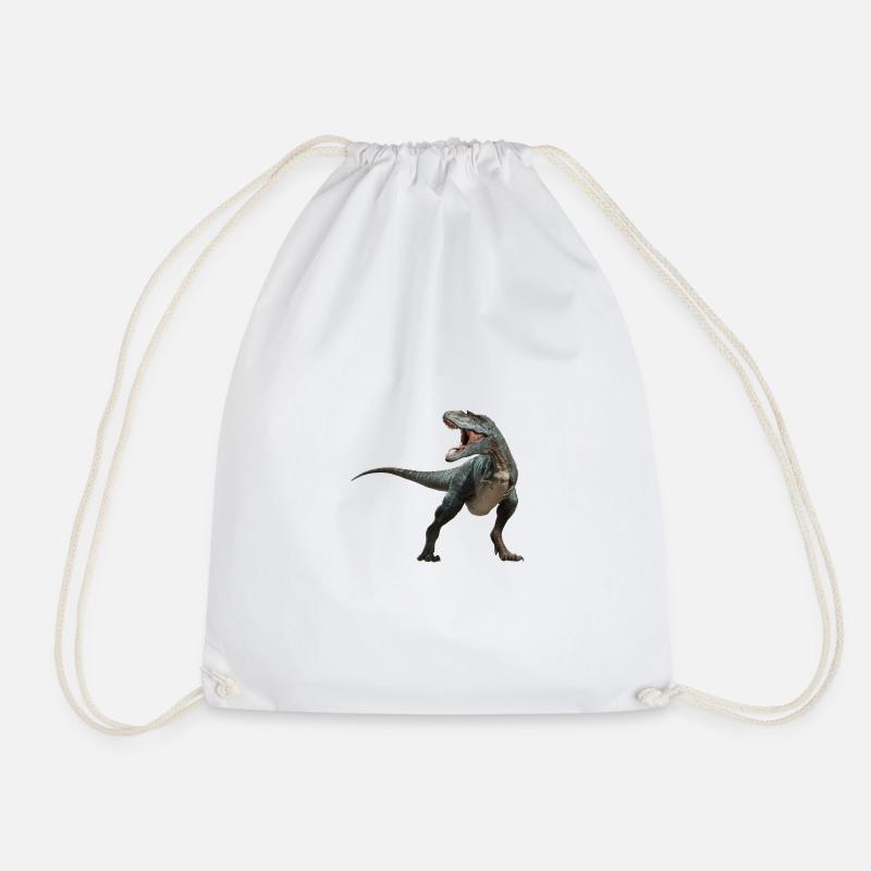 Dinosaurier T-Rex - Turnbeutel - Weiß