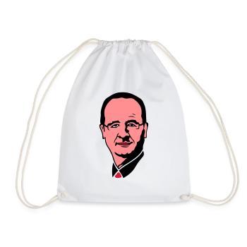 francois holland Präsident Führer 3 - Turnbeutel - Weiß - Vorne