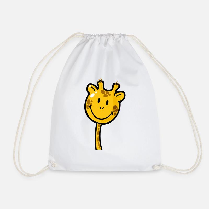 Smiley Giraffe - Turnbeutel - Weiß