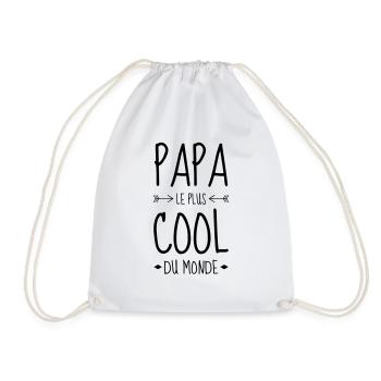 Dad Daddy Papa Vati Vater Father's Day Baby - Drawstring Bag - white - Front