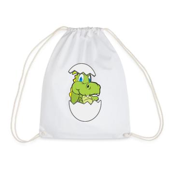 baby croc - Drawstring Bag - white - Front