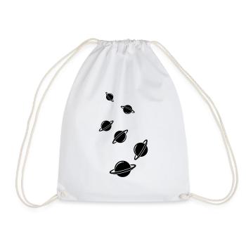 Icône Saturne - Sac de sport léger - blanc - Devant