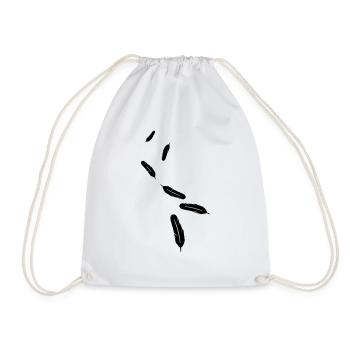 Symbole de plume - Sac de sport léger - blanc - Devant