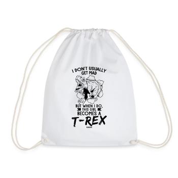 Tyrannosaure Rex - Sac de sport léger - blanc - Devant