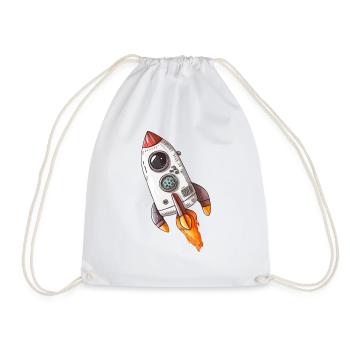 Espace de fusée - Sac de sport léger - blanc - Devant