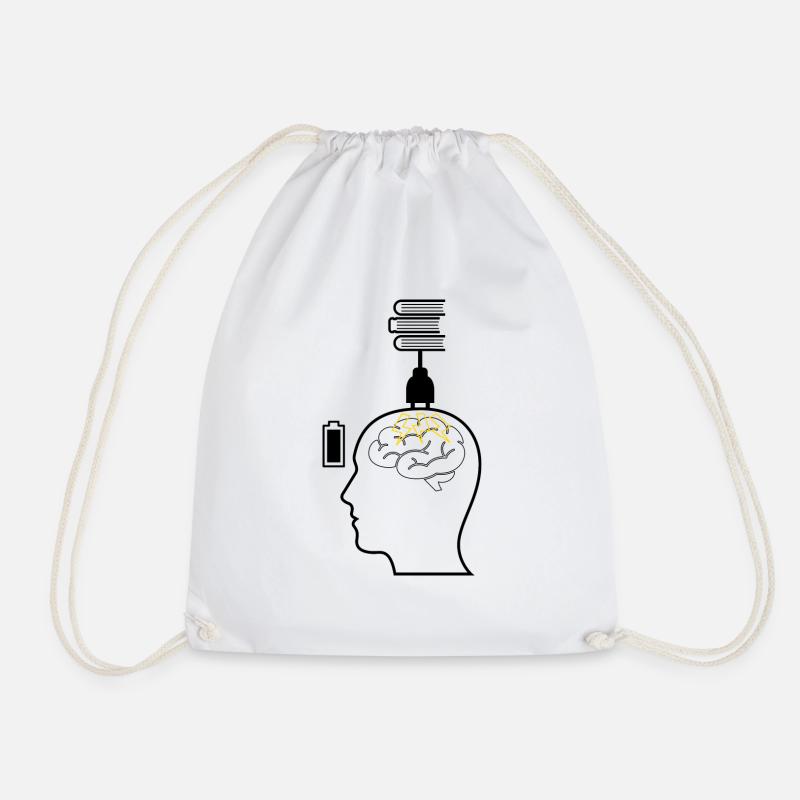 Brain Charging - Turnbeutel - Weiß