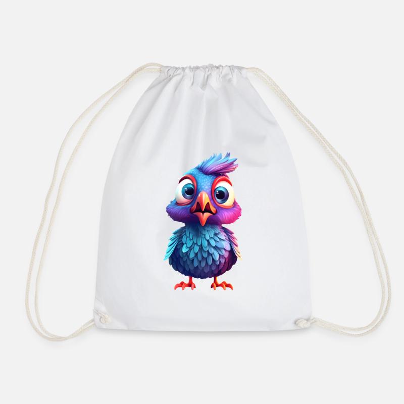 Bébé oiseau effrayé - Sac de sport léger - blanc