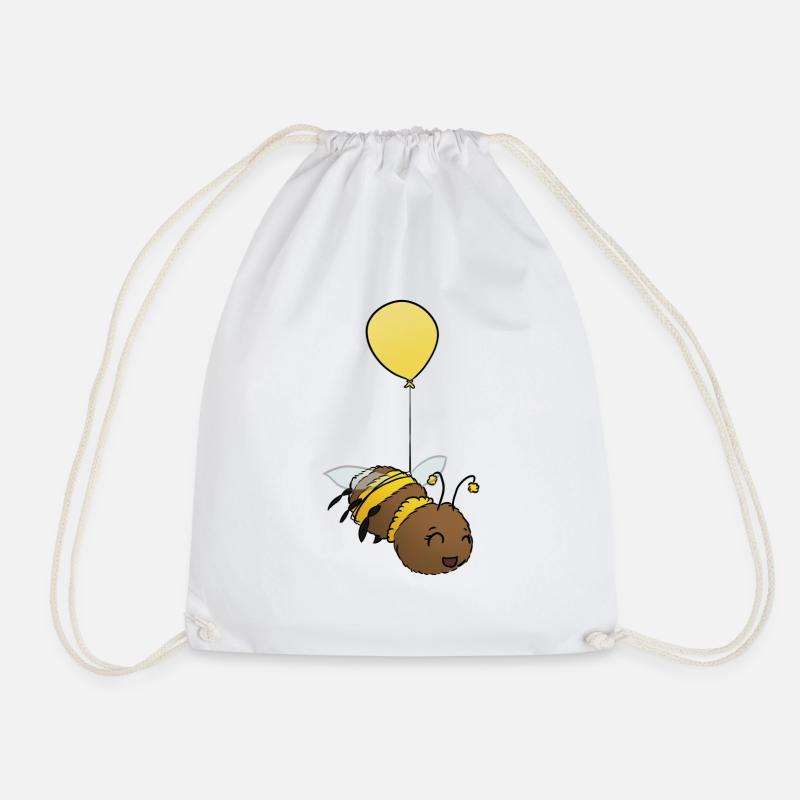 Hummel fliegend - Turnbeutel - Weiß