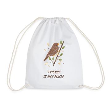 Oiseaux - Amis en haut lieu - Sac de sport léger - blanc - Devant