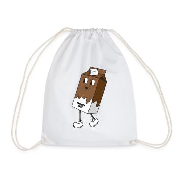 Choccy Milk - Retro Cartoon Schokomilch - Turnbeutel - Weiß - Vorne