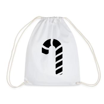 Christmas Polkagris - Drawstring Bag - white - Front