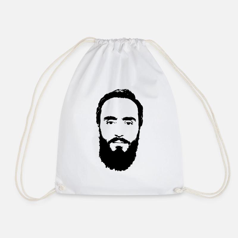 Dudaev Hero Logo - Drawstring Bag - white