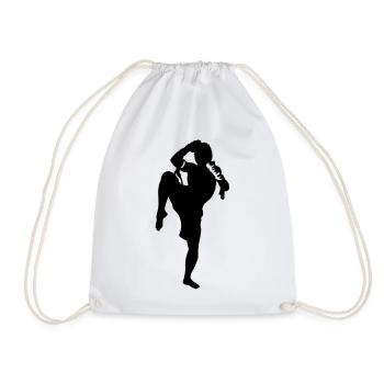 Muay Thai - Turnbeutel - Weiß - Vorne