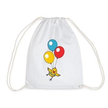 Balloon Chick - Drawstring Bag - white - Front