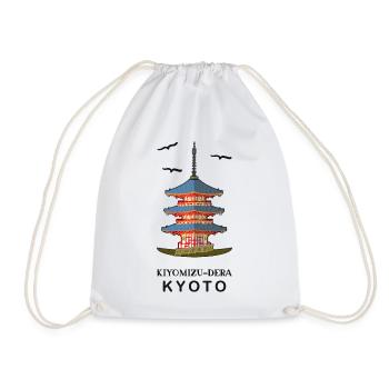 Kyoto au Japon Temple bouddhiste Kiyomizu-Dera - Sac de sport léger - blanc - Devant