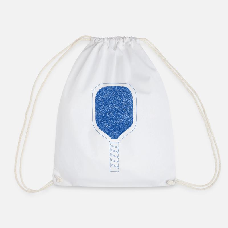 Pickleball Racket - Drawstring Bag - white