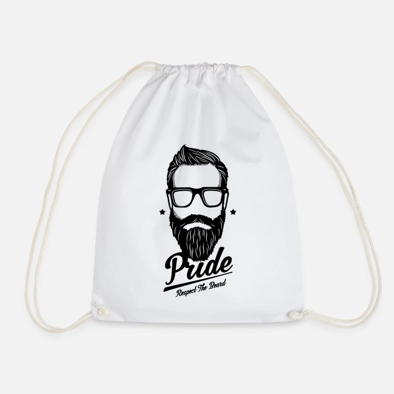 Bart - Respecter la barbe - Sac de sport léger - blanc